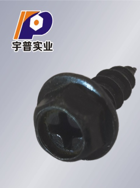 發(fā)黑法蘭面六角頭十字槽木螺絲